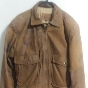 Leather "Bomber" jacket